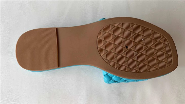 Lake blue fashion slippers sole factory